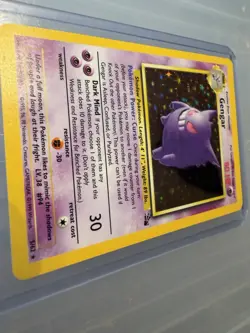 Pokemon Gengar 5/62 Fossil Holo Rare 1999 Wizards HP 80 Stage 2 - Image 2