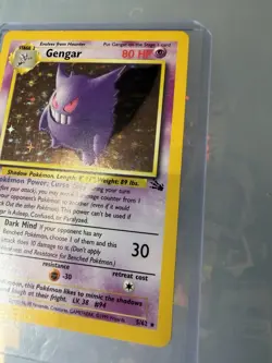 Pokemon Gengar 5/62 Fossil Holo Rare 1999 Wizards HP 80 Stage 2 - Image 3
