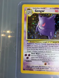 Pokemon Gengar 5/62 Fossil Holo Rare 1999 Wizards HP 80 Stage 2 - Image 5