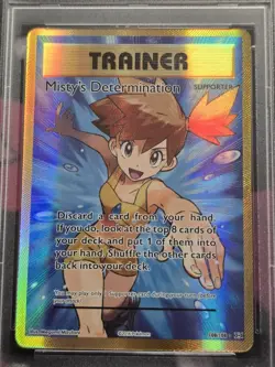 PSA 9 - 2016 POKEMON XY EVOLUTIONS #108 FULL ART/MISTY'S DETERMINATION - Image 2