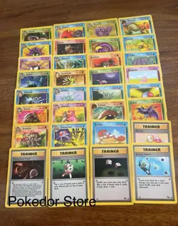 1999 Pokemon Cards Complete Base, Jungle, Fossil Unlimited Common & Uncommon NM - Image 2