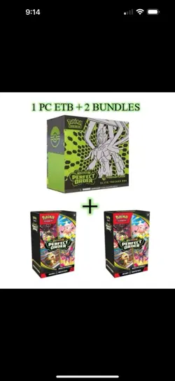 Perfect Order Pokemon Center Elite Trainer Box & 2 Booster Bundle Presale - Image 1