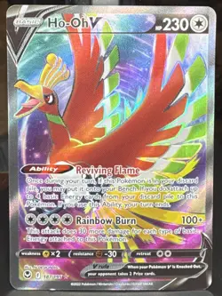 Pokemon Ho-Oh V (Full Art) 187/195 Swsh12: Sword & Shield - Silver Tempest Holo - Image 1