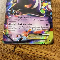 Pokemon TCG Gengar EX Ultra Rare 34/119 XY Phantom Forces Holo English - Image 4