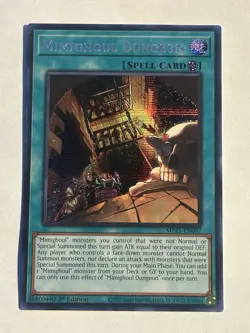 Yu-Gi-Oh! MP25 LCKC 1st Ed Holo Polymerization Mimighoul Dungeon Wedju Temple - Image 2