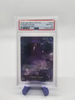 Caesar Clown Leader OP10-002 Alt Art Royal Blood One Piece English PSA 10 - Image 1