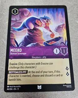 Disney Lorcana Winterspell Meeko - Skittish Scrounger 46/204 NM - Image 1