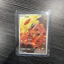 Pokemon TCG Tepig Card Scarlet Violet White Flare 096/086, NM+ Condition - Image 1