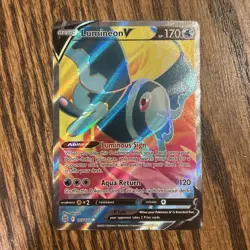 Lumineon V Full Art Ultra Rare 155/172 Brilliant Stars Pokemon Card NM - Mint - Image 1