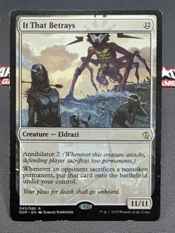 MTG It That Betrays- DAMAGED -DD: Zendikar vs. Eldrazi Magic Card #043 - Image 1