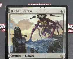MTG It That Betrays- DAMAGED -DD: Zendikar vs. Eldrazi Magic Card #043 - Image 3