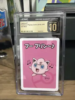 2019 Pokemon Japanese Playing Cards Old Maid Jigglypuff, CGC 10 Pristine - Image 1