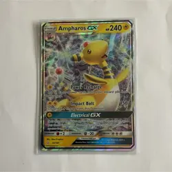 Pokemon Ampharos GX 43/181 Sm-Team Up Ultra Rare Full Art Holo Single Card - Image 1