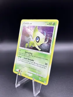 Celebi Lv.39 7/123 Mysterious Treasures Ultra Holo Rare Pokemon Card LP+ - Image 2