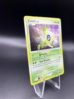 Celebi Lv.39 7/123 Mysterious Treasures Ultra Holo Rare Pokemon Card LP+ - Image 3