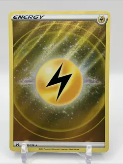 Pokemon TCG - Lightning Energy Holo - 155/159 - SWSH Crown Zenith - Texture Card - Image 1