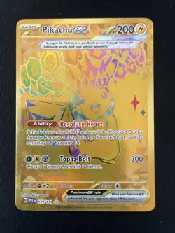 Pokemon TCG Pikachu EX Hyper Rare Card 179/131 Prismatic Evolutions - Image 1