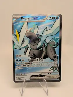 Kyurem ex 157/086 Black Bolt BLK English Pokemon Card NM Off Center - Image 1