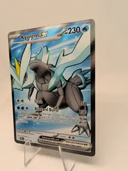 Kyurem ex 157/086 Black Bolt BLK English Pokemon Card NM Off Center - Image 3