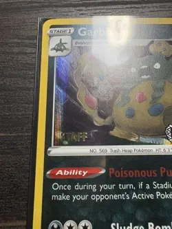 Pokemom Staff Exclusive Garbodor SWSH025 Promo Card - Rare prerelease - Image 2