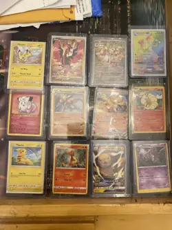 Pokemon TCG Card Lot 12x Pikachu Charizard Gardevoir Moltres Lucario - Image 1