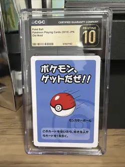 2019 Pokemon Japanese Playing Cards Old Maid Poke Ball CGC 10 PRISTINE - Image 1