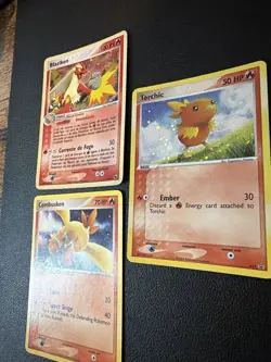 Blaziken Evolution Line Holo Torchic Promo + Combusken Pokemon Card Lot - Image 1
