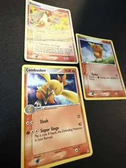 Blaziken Evolution Line Holo Torchic Promo + Combusken Pokemon Card Lot - Image 2