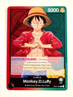 Monkey.D.Luffy - Leader Card - OP01-003 L - Romance Dawn - One Piece - Image 1