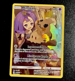 Pokemon Mimikyu Full Art Secret Rare Holo Card Sm-Cosmic Eclipse 245/236 70 HP - Image 1