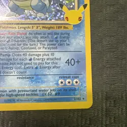 Blastoise 2/102 Pokemon Card - Celebrations 25th Anniversary - NM - Image 4