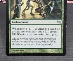 MTG Flourishing Defenses- DAMAGED -Shadowmoor Magic the Gathering Card #114 - Image 4