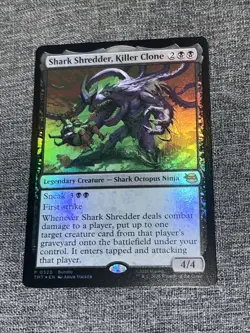 FOIL Shark Shredder, Killer Clone TMT 0320 PROMO MTG TMNT - Image 1