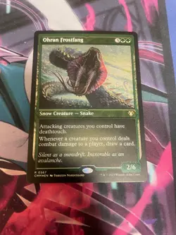 MTG - OHRAN FROSTFANG - CMM - RARE - FOIL - ETCHED - NM - Image 1