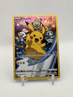 Pokemon Pikachu SWSH020 Promo Holo Basic Card SWSH Sword & Shield 70HP - Image 1