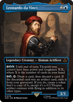 Leonardo da Vinci (Borderless) FOIL Assassin's Creed NM CARD ABUGames - Image 1