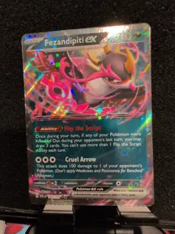 TCG Pokemon Fezandipiti ex 142/217 Me: Ascended Heroes Holo. NM Pack Fresh - Image 1