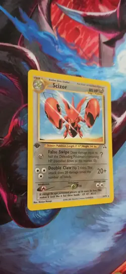 Pokemon Scizor Rare 1st Edition Card #29/75 Neo Discovery TCG 2001 English - Image 4