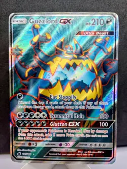 Pokemon TCG: Guzzlord GX #105/111 SM Crimson Invasion Full Art Ultra Rare Holo - Image 1