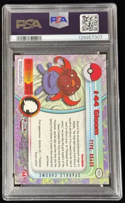 2000 Topps Chrome Pokemon Gloom Sparkle PSA 10 Low Pop 4 Rare #44 Series 1 - Image 2