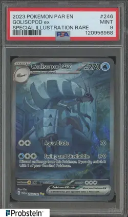 2023 Pokemon PAR EN Special Illustration Rare #246 Golisopod ex PSA 9 - Image 1