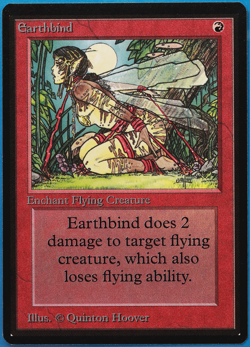 Earthbind Beta NM Red Common MAGIC THE GATHERING MTG CARD (ID# 498952) ABUGames - Image 1