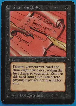 Contract from Below Alpha HP (Reserved List MTG Magic Card) (493890) ABUGames - Image 1
