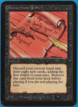Contract from Below Alpha NM (Reserved List MTG Magic Card) (483983) ABUGames - Image 1