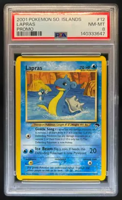 2001 Pokemon Southern Islands Lapras #12/18 PSA 8 - Image 1