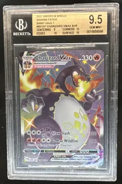 2021 Pokemon SWSH Shining Fates Charizard VMAX Shiny Vault #SV107/SV122 BGS 9.5 - Image 1