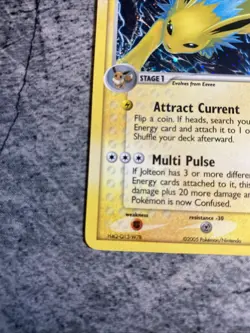 Pokemon TCG 2005 Jolteon Unseen Forces Holo Rare 8/115 - Image 3