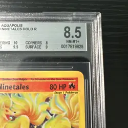 Ninetales Aquapolis Holo Rare H19 Beckett WOTC Vintage Pokemon - Image 5