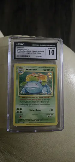 ✨✨ CGC 10 Pristine Venusaur Pokemon 003/034 Venusaur & Lugia Ex Deck Holo - Image 1
