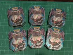 Pokemon TCG: Mighty Mysterious Tin Darkrai - Sealed Lot of 5 - Image 1